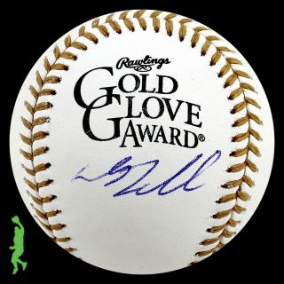 Dj Lemahieu Autographed Signed Gold Glove Baseball Ball Yankees Beckett Bas