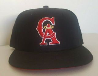 California Angels Los Angeles Anaheim Black/red Era Hat Size 7 1/8