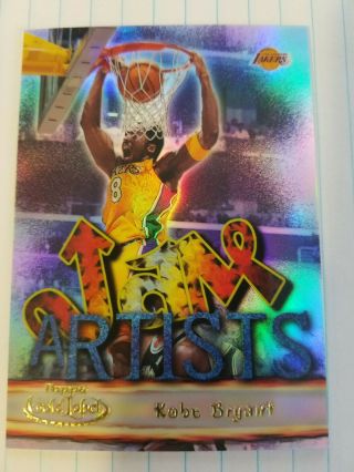 Kobe Bryant 2000 - 01 Topps Gold Label Jam Artists Card Ja8 Lakers Refractor Like