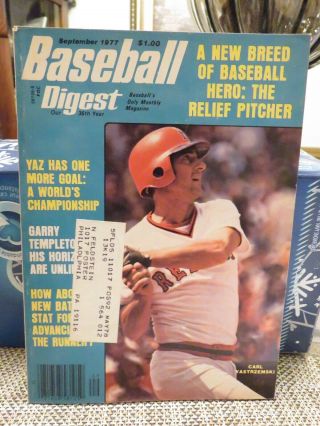 Baseball Digest September 1977 (boston 