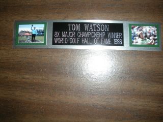 Tom Watson (golf) Nameplate For Autographed Ball Display/flag/photo