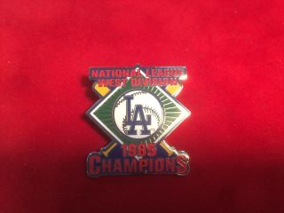 Los Angeles Dodgers 1985 National League West Championship Pin