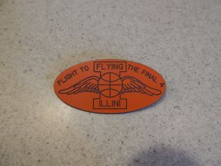 University Of Illinois 1988 - 89 Basketball Team - Flying Illini Final Four Pin