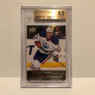 2015 - 16 Ud S1 Connor Mcdavid Young Guns Rookie 201 Bgs 9.  5 Gem Rc