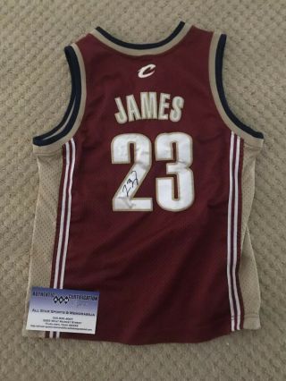 Lebron James Auto Autographed Cleveland Cavaliers Jersey 23 Authentic W /