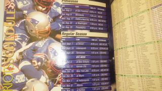 ENGLAND PATRIOTS OFFICIAL 1998 YEARBOOK 