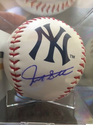 Giancarlo Stanton Authentic Signed York Yankee Baseball W/coa