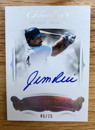 Jim Rice 2018 Panini Flawless Signatures Platinum Auto /25 Boston Red Sox Hof