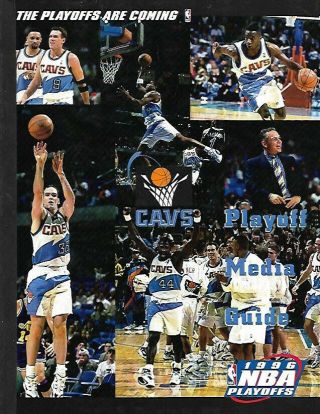 1996 Cleveland Cavaliers Nba Playoff Media Guide