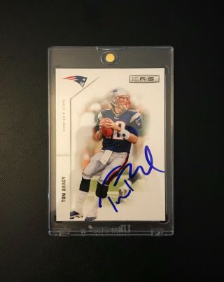 Tom Brady Autographed Football Card Hand Signed W/ 2011 Rookie & Stars