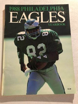 1988 Philadelphia Eagles Yearbook Reggie White Buddy Ryan Randall Cunningham