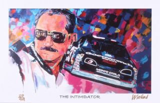 Dale Earnhardt Sr.  " The Intimidator " Limited 11x17 Signed Lithograph With