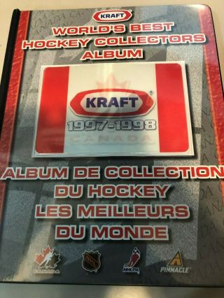 1997 - 98 Kraft Nhl Worlds Best Hockey Collectors Album Factory Binder Set Gretzky