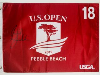 Phil Mickelson Signed Autograph 2019 Us Open Flag Golf Pebble Beach Auto