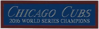 2016 Chicago Cubs Nameplate Autographed Signed Bat - Baseball - Jersey - Helmet - Photo
