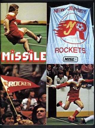Misl 1981 - 82 Soccer Program Nj Rockets Vs Philadelphia Fury