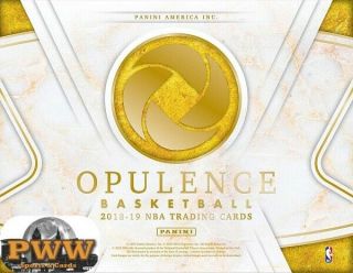Los Angeles Lakers 2018 - 19 Panini Opulence Basketball 3 Box Case Break 1