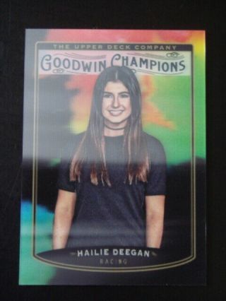 2019 Goodwin Champions Splash Of Color 3d Lenticulars Hailie Deegan Bounty Code