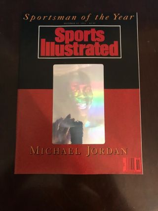 Michael Jordan Sports Illustrated Si Sportsman Of The Year Dec.  23 1991 Hologram