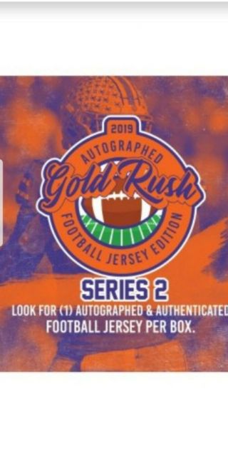 Cleveland Browns Autographed Jersey 1 Box Break Gold Rush Series 2,  8/27