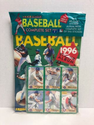1996 Major League Baseball 60 Page Sticker Album Complete Set 246 Stickers