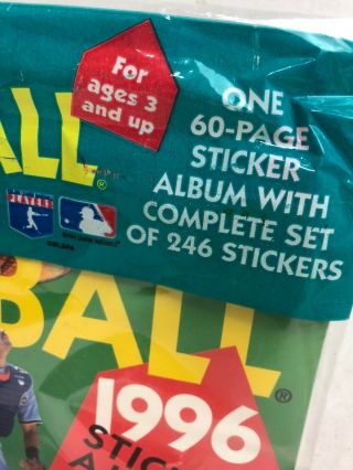 1996 Major League Baseball 60 Page Sticker Album Complete Set 246 Stickers 3