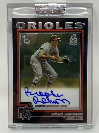 Brooks Robinson 2004 Topps Chrome Certified Autograph Orioles