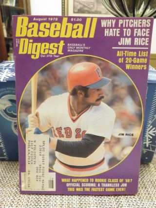Baseball Digest August 1978 (boston 