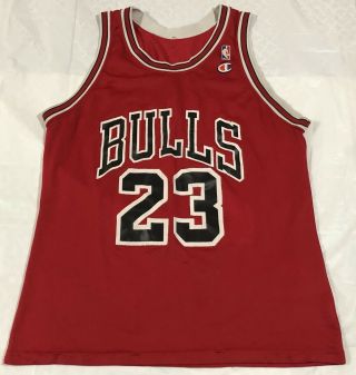 Rare Vintage Vtg Michael Jordan Chicago Bulls Nba Champion Jersey Read Descrip