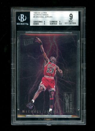1993 - 94 Ultra Scoring Kings Michael Jordan 5 Bgs 9