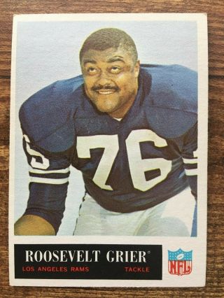 1965 Philadelphia Gum Football Card 88 Roosevelt Grier Los Angeles Rams Ex Hof