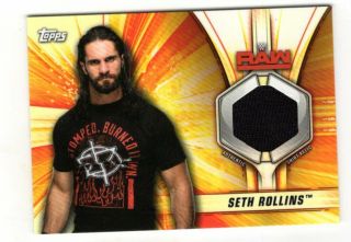 Seth Rollins 2019 Topps Wwe Summerslam Authentic Worn Shirt Relic Card D /199