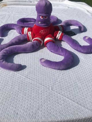 Detroit Red Wings Rally Al Purple Octopus Mascot Plush