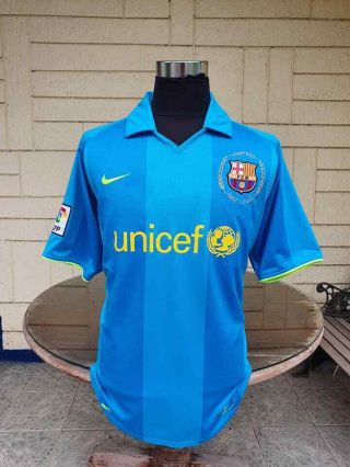 Barcelona Fc 2007 - 2008 La Liga 3rd Jersey Nike Away Shirt Camiseta Xl