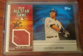 2010 Topps Update Derek Jeter All Star Game Jersey Relic York Yankees
