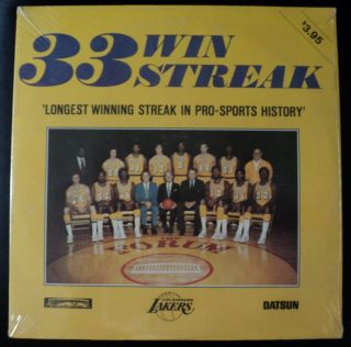 Los Angeles Lakers 33 Game Win Streak Lp Vinyl