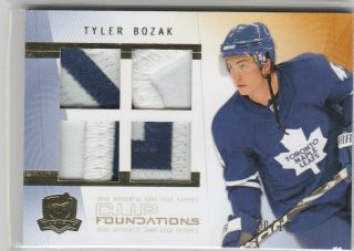 2009 - 10 Ud The Cup Foundations Patch Tyler Bozak Numbered 10/10 - Card
