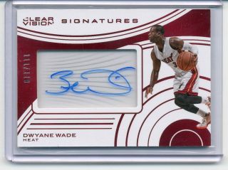 Dwyane Wade 2015 - 16 Clear Vision Signatures Auto 111/119
