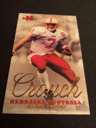2001 Nebraska College Football Pocket Schedule Heisman Trophy Winner Tim Crouch