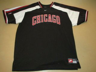 Vintage Authentic Chicago Bulls Nike White Tag Warm Up Shooting Jersey Xxl Sewn