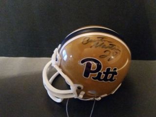 Curtis Martin Signed Pitt Mini Helmet Autographed
