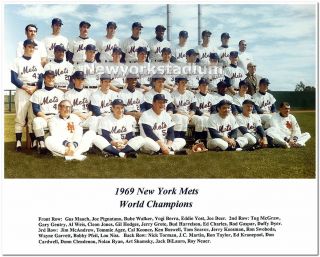 York Mets - 1969 World Champions Team Photo - Shea Stadium