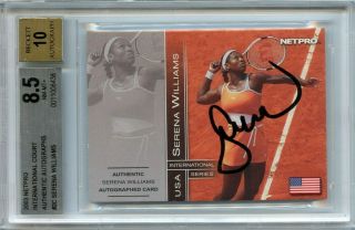Serena Williams Auto /500 Rc 2003 Netpro International Court Rookie Autograph