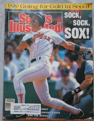1988 Sports Illustrated Dwight Evans Red Sox