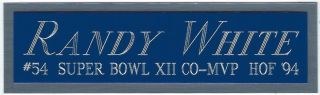 Danny White Cowboys Nameplate Fo Autographed Signed Football Helmet Jersey Photo