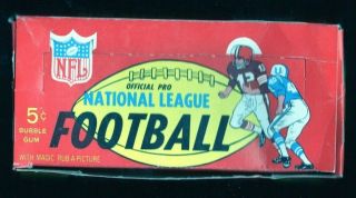 1964 Topps Football - 5 Cent Nickel Pack Box - Empty