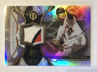 Jim Palmer 2016 Topps Tribute Prime Patches Game Jersey Relic Pp - Jp 20/25