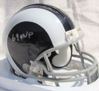 Roman Gabriel Los Angeles Rams Mini Helmet With Nfl Mvp Inscription