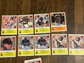 1985 Mcdonalds 29 Yellow And Orange Chicago Bears Bowl Champ Payton,  Ditka
