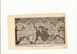 Toledo Mud Hens 1905 Team Picture George Moriarty Harry Cassady Howie Camnitz
